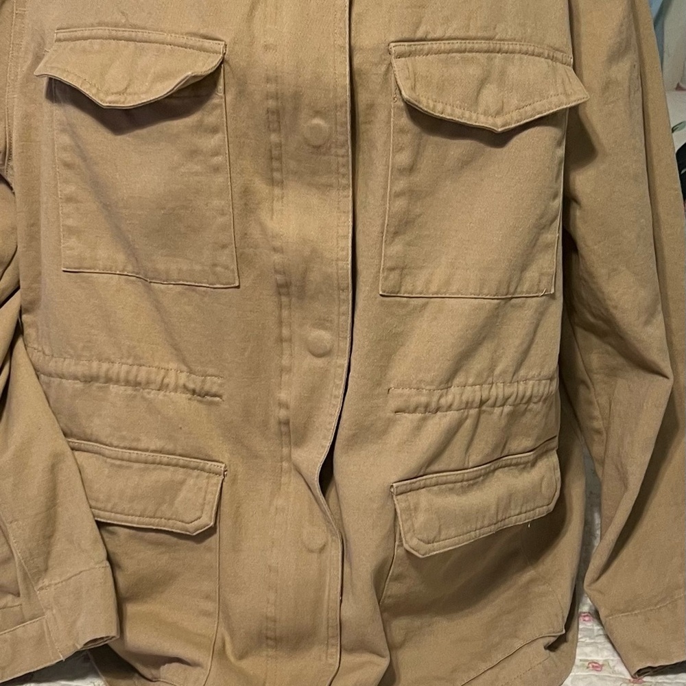 Men's Tan Utility Field Jacket - Picture 3 of 15